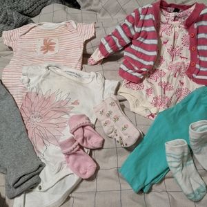 Little girls clothing lot - 3 mo, flowers and tree
